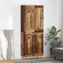 Aukštas Spintelė Senovinis Medis 69,5 X 34 X 180 Cm Apdirbta Mediena