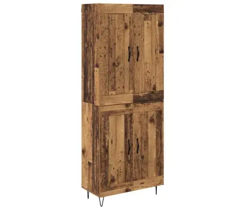 Augstais Skapītis Vecs Koks 69,5 X 34 X 180 Cm Vidaxl