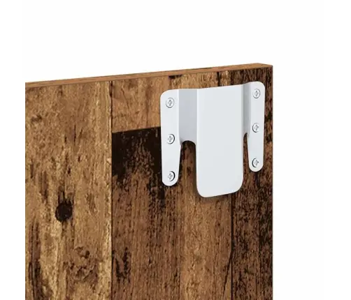 Gultas Galva Ar Skapīšu 3 Pcs Vecs Koks Inženierijas Koks Vidaxl