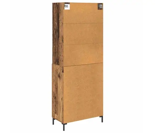 Aukštas Spintelė Su Stalčių Senas Medis 69,5 X 34 X 180 Cm