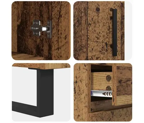 Kõrgushein Sahtliga Vana Puit 69,5 X 34 X 180 Cm Tehispuit