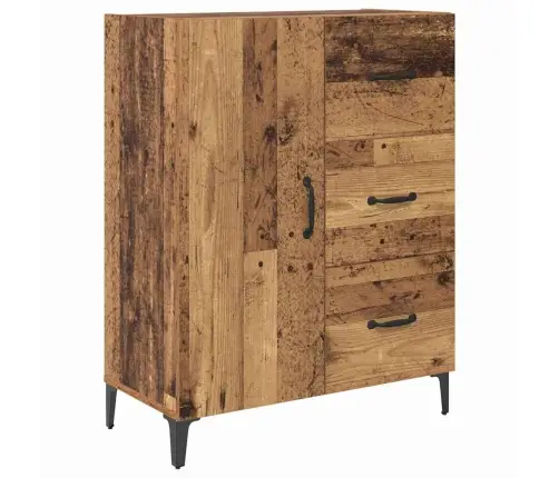 Augstais Skapītis Ar Atvilktni Vecs Koks 69,5 X 34 X 180 Cm Vidaxl