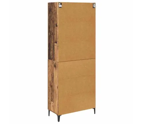 Augstais Skapītis Ar Atvilktni Vecs Koks 69,5 X 34 X 180 Cm Vidaxl