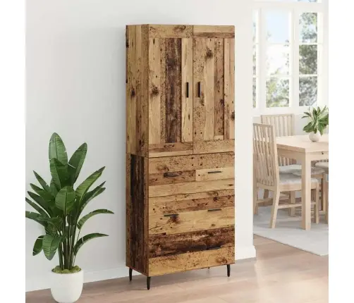 Kõrgushein Sahtliga 2 Pcs Vana Puit Kunstlik Puit Ja Klaas