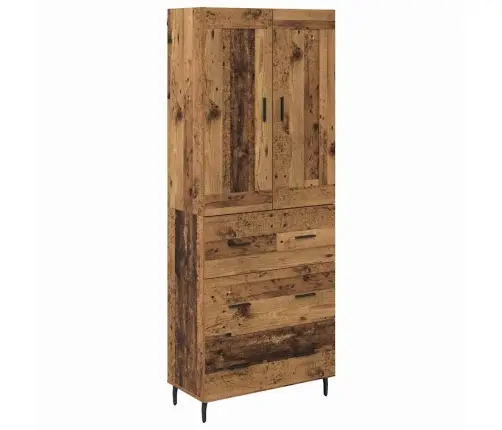 Kõrgushein Sahtliga 2 Pcs Vana Puit Kunstlik Puit Ja Klaas