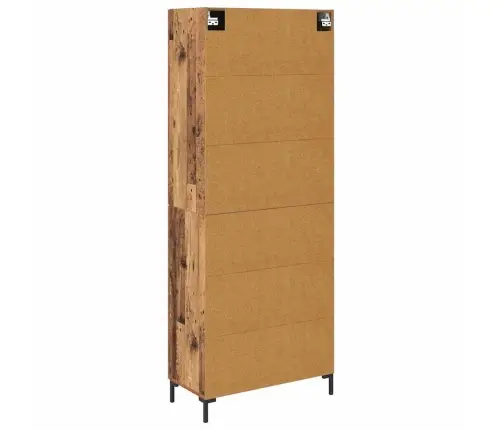 Augstais Skapītis Vecs Koks 69,5 X 34 X 180 Cm Vidaxl