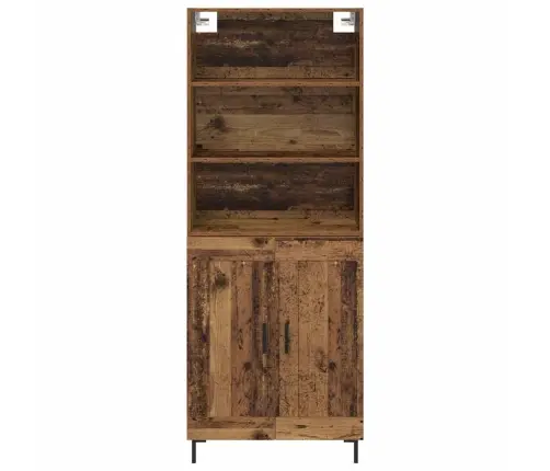 Augstais Skapītis Vecs Koks 69,5 X 32,5 X 180 Cm Vidaxl