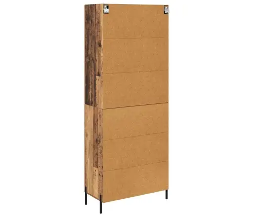 Aukštas Spintelė Su Stalčių Senovinis Medis 69,5 X 34 X 180 Cm