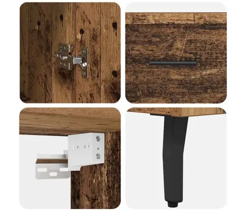 Aukštas Spintelė Senovinis Medis 69,5 X 34 X 180 Cm