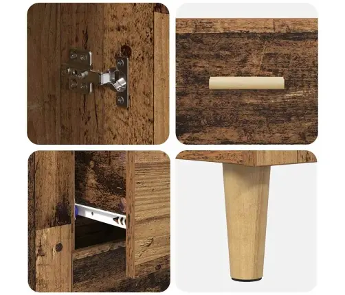 Kõrgushein Sahtliga Vana Puit 69,5 X 34 X 180 Cm Tehispuit