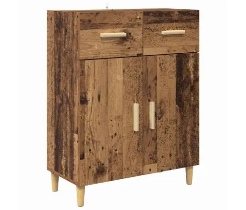 Aukštas Spintelė Su Stalčių Senovinis Medis 69,5 X 34 X 180 Cm