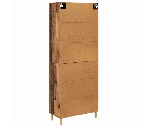 Aukštas Spintelė Su Stalčių Senovinis Medis 69,5 X 34 X 180 Cm