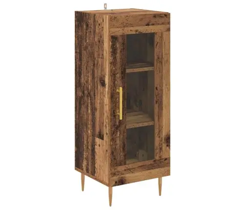 Augstais Skapītis Vecs Koks 34,5 X 34 X 180 Cm Vidaxl