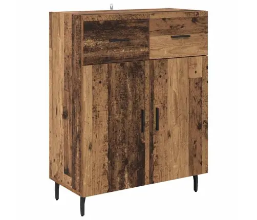 Augstais Skapītis Ar Atvilktni Vecs Koks 69,5 X 34 X 180 Cm Vidaxl