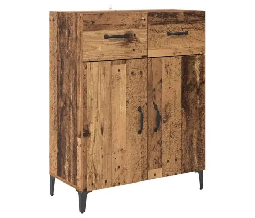 Aukštas Spintelė Su Stalčių Senovinis Medis 69,5 X 34 X 180 Cm