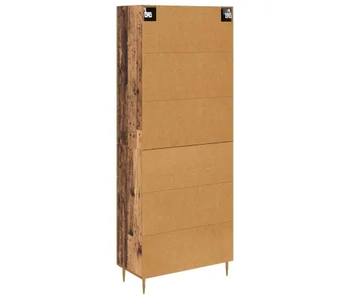 Augstais Skapītis Ar Atvilktni Vecs Koks 69,5 X 34 X 180 Cm Vidaxl