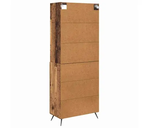 Augstais Skapītis Ar Atvilktni Vecs Koks 69,5 X 34 X 180 Cm Vidaxl