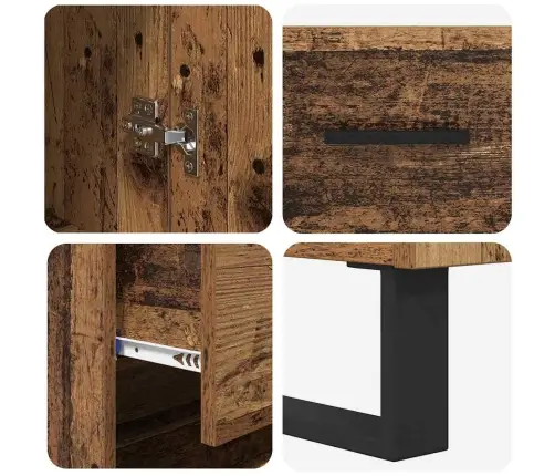 Kõrgushein Sahtliga Vana Puit 69,5 X 34 X 180 Cm Tehispuit