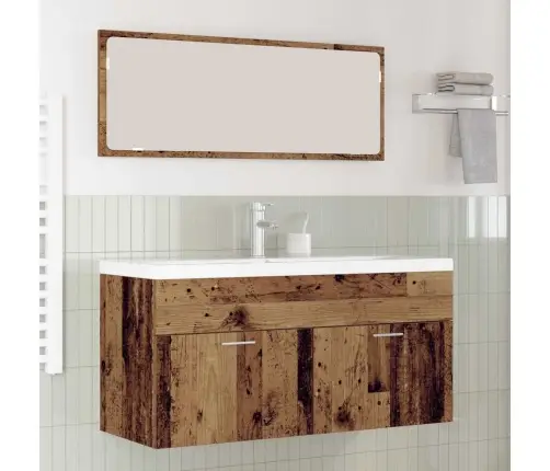 Vannitoa Kapp Sahtliga Vana Puit 100 X 38,5 X 46 Cm Tehispuit