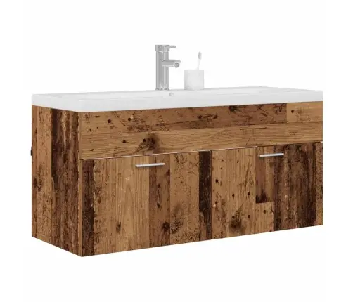 Vannitoa Kapp Sahtliga Vana Puit 100 X 38,5 X 46 Cm Tehispuit