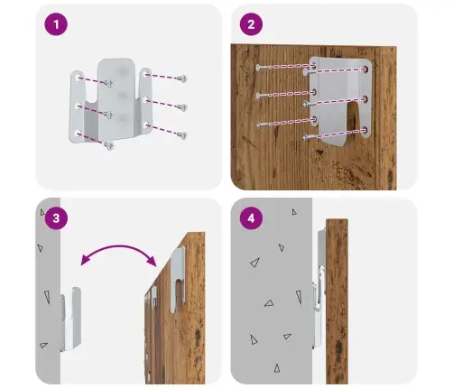 Galvos Aukštas Su Spinta 3 Pcs Senovinis Medis Apdirbta Mediena