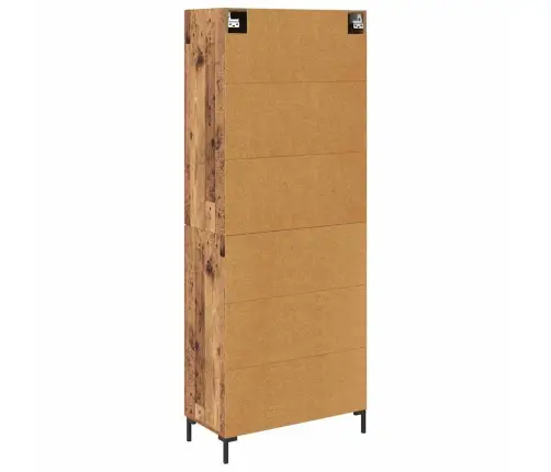 Augstais Skapītis Ar Atvilktni Vecs Koks 69,5 X 34 X 180 Cm Vidaxl