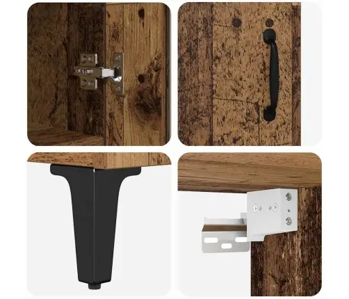 Kõrgushein Vana Puit 69,5 X 34 X 180 Cm Tehispuit