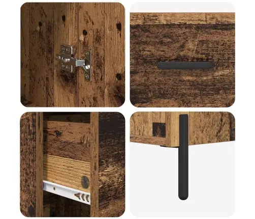 Kõrgushein Sahtliga Vana Puit 34,5 X 34 X 180 Cm Tehispuit