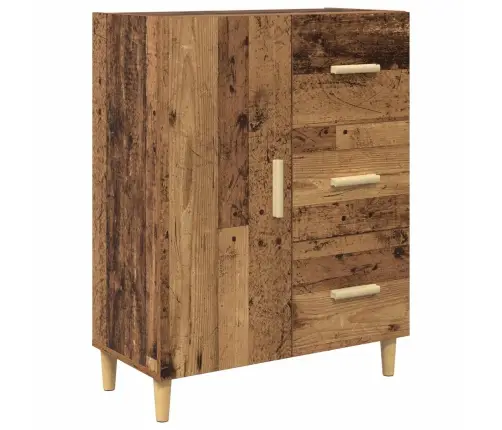 Augstais Skapītis Ar Atvilktni Vecs Koks 69,5 X 32,5 X 180 Cm Vidaxl