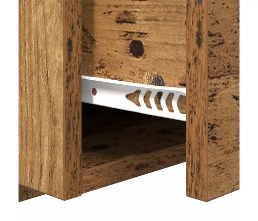 Gultas Galva Ar Skapīšu 3 Pcs Vecs Koks Inženierijas Koks Vidaxl