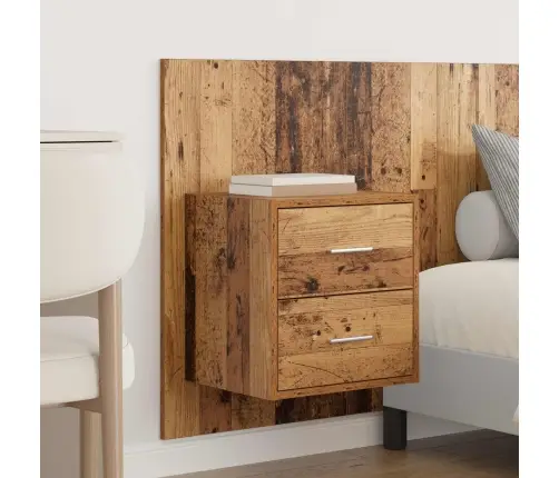 Gultas Galva Ar Skapīšu 3 Pcs Vecs Koks Inženierijas Koks Vidaxl