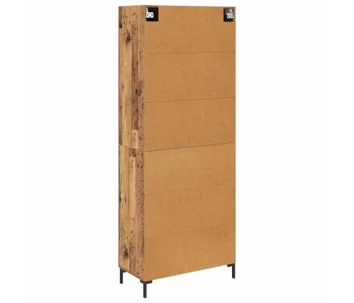 Augstais Skapītis Ar Atvilktni Vecs Koks 69,5 X 34 X 180 Cm Vidaxl