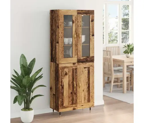 Augstais Skapītis 2 Pcs Vecs Koks 69,5 X 34 X 180 Cm Vidaxl