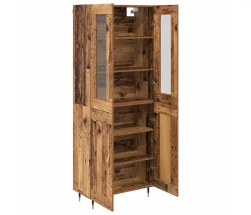 Augstais Skapītis 2 Pcs Vecs Koks 69,5 X 34 X 180 Cm Vidaxl