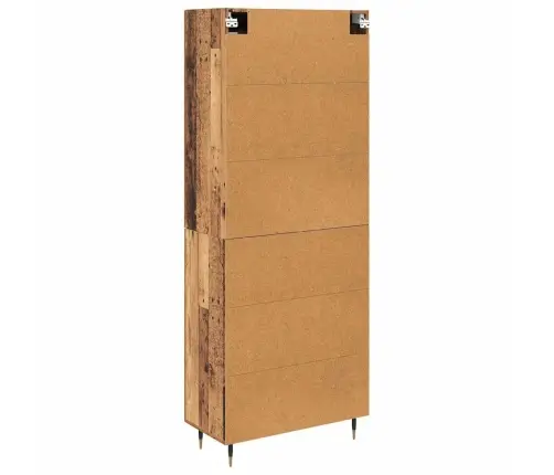 Augstais Skapītis 2 Pcs Vecs Koks 69,5 X 34 X 180 Cm Vidaxl