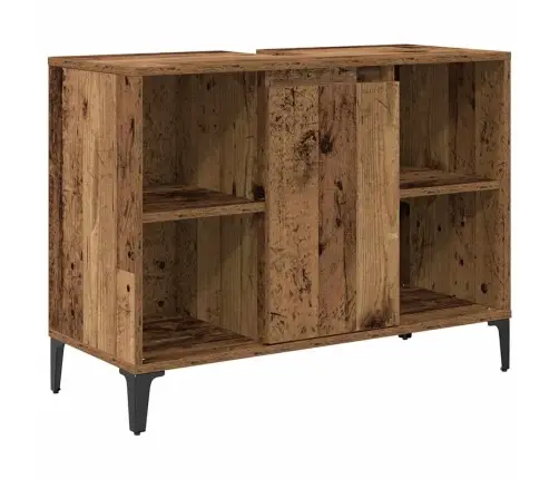 Vannas Istabas Mēbeļu Komplekts Ar Plauktu 3 Pcs Vecs Koks Vidaxl