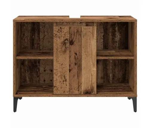 Vannas Istabas Mēbeļu Komplekts Ar Plauktu 3 Pcs Vecs Koks Vidaxl