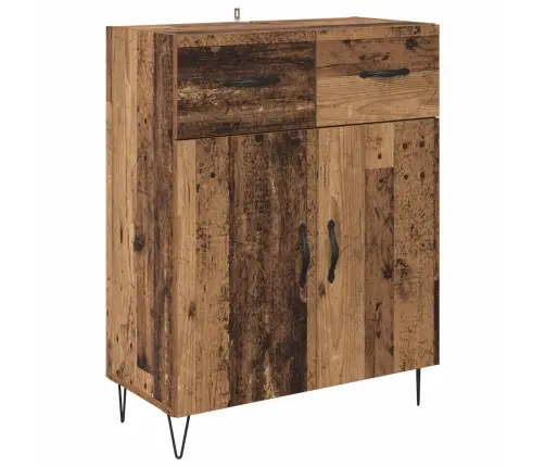 Augstais Skapītis Ar Atvilktni Vecs Koks 69,5 X 32,5 X 180 Cm Vidaxl