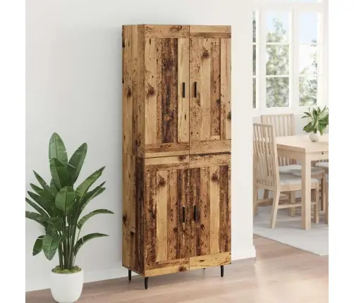 Aukštas Spintelė 2 Pcs Senovinis Medis