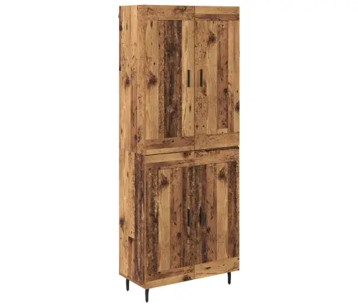 Aukštas Spintelė 2 Pcs Senovinis Medis