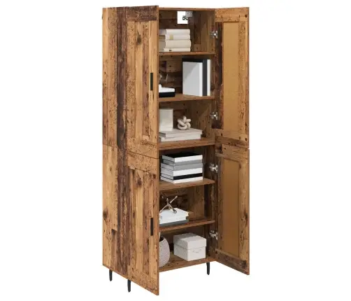 Aukštas Spintelė 2 Pcs Senovinis Medis