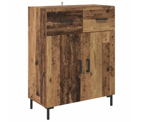 Augstais Skapītis 2 Pcs Vecs Koks 69,5 X 34 X 180 Cm Vidaxl