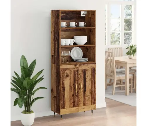 Aukštas Spintelė Senovinis Medis 69,5 X 34 X 180 Cm