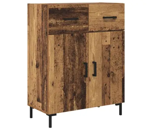 Augstais Skapītis Ar Atvilktni Vecs Koks 69,5 X 32,5 X 180 Cm Vidaxl