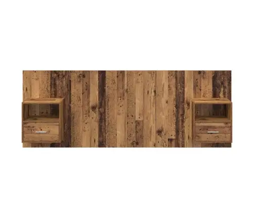 Peatoed Kapiga Sahtliga Riiuliga 3 Pcs Vana Puit Tehispuit