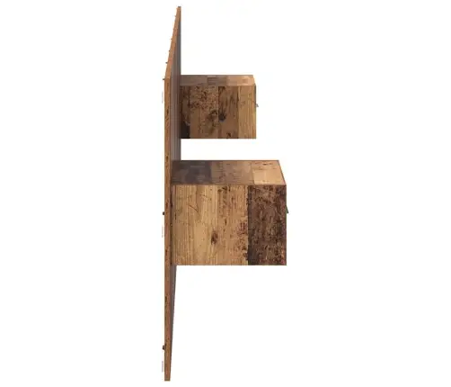 Gultas Galva Ar Skapīšu 3 Pcs Vecs Koks Inženierijas Koks Vidaxl