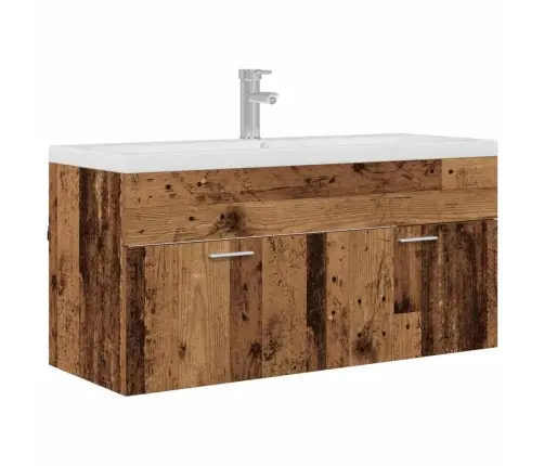 Vannas Istabas Skapītis Vecs Koks 100 X 38,5 X 46 Cm Vidaxl