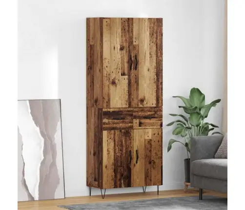 Kõrgushein Sahtliga 2 Pcs Vana Puit Inseneripuit Ja Klaas