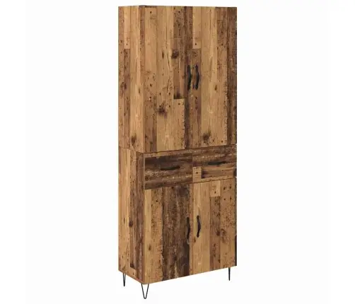 Kõrgushein Sahtliga 2 Pcs Vana Puit Inseneripuit Ja Klaas