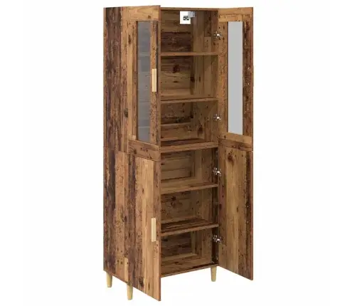 Aukštas Spintelė Senovinis Medis 69,5 X 34 X 180 Cm